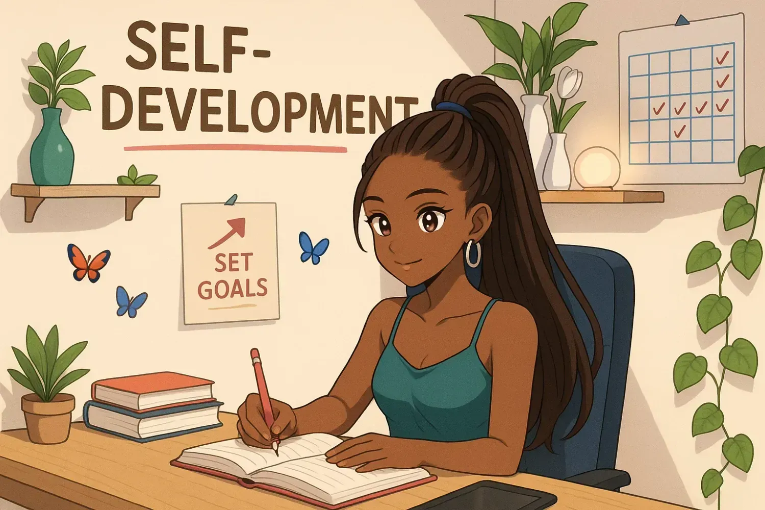 Nigerian freelancer doing self-development